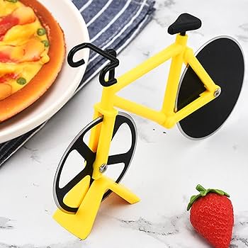 Amazon｜自転車ピザカッター キッチンガジェット ピザ自転車ピザ